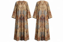 Load image into Gallery viewer, Vintage Paisley Silk Abaya | عباية حرير بطبعة بيزلي تراثية