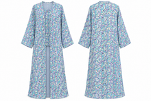 Load image into Gallery viewer, Purple Blue Abstract Print Abaya | عباية بطبعة تجريدية بنفسجي وأزرق
