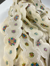 Load image into Gallery viewer, Cotton embroidered ribbon. Price per metre.
