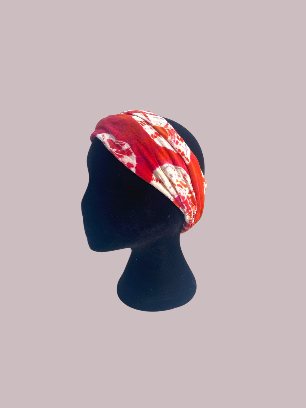 Tye and dye head band.