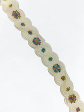 Load image into Gallery viewer, Cotton embroidered ribbon. Price per metre.
