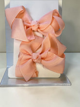 Load image into Gallery viewer, Girls hair clips. Light peach.
