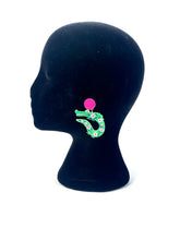 Load image into Gallery viewer, Crocodile earrings.
