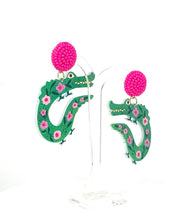 Load image into Gallery viewer, Crocodile earrings.
