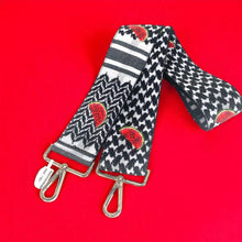 Load image into Gallery viewer, Watermelon bag strap. Adjustable upto 52 inch. Gold hardware
