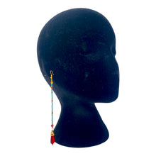 Load image into Gallery viewer, Long bead earrings.
