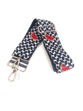 Load image into Gallery viewer, Watermelon bag strap. Adjustable upto 52 inch. Gold hardware
