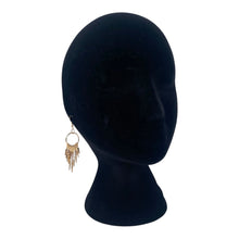 Load image into Gallery viewer, Gold color dangle earrings.
