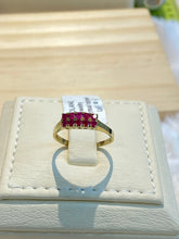 Load image into Gallery viewer, Red stone ring. US size 7 ~14-54. خاتم بحجر أحمر – مقاس أمريكي 7 | مقاس أوروبي 54
