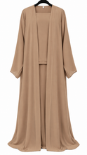 Load image into Gallery viewer, Chiffon abaya Beige /**عباية شيفون بيج**
