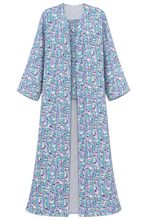 Load image into Gallery viewer, Purple Blue Abstract Print Abaya | عباية بطبعة تجريدية بنفسجي وأزرق
