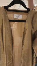 Load and play video in Gallery viewer, Dull gold pure silk organza abaya
