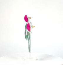 Load and play video in Gallery viewer, Crocodile earrings.
