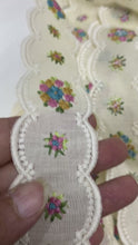 Load and play video in Gallery viewer, Cotton embroidered ribbon. Price per metre.
