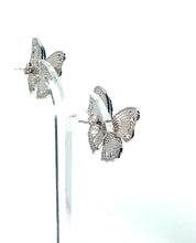 Load and play video in Gallery viewer, أقراط الفراشة الخضراء. Green Butterfly earrings
